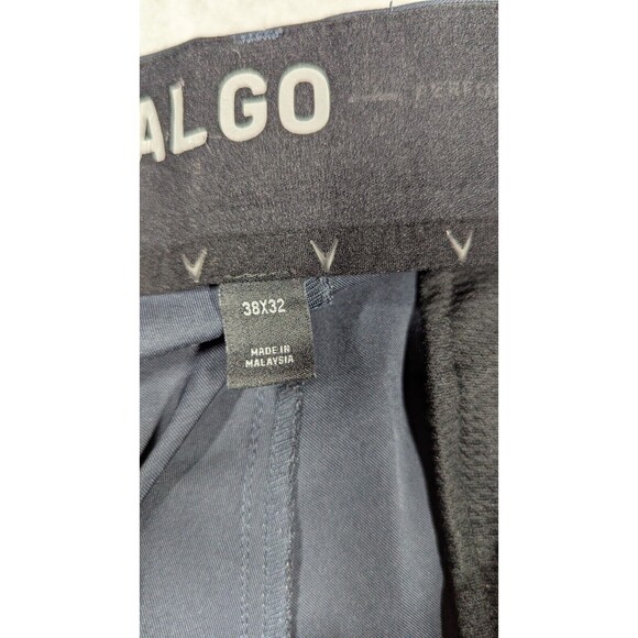 01.Algo Men Pants 38x31 Performance Tech Chino Straight Fit Golf Activewear - Picture 9 of 16